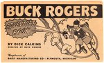 "BUCK ROGERS ADVENTURE BOOK"  FOLDER WHICH CAME WITH 1945 U-235 ATOMIC PISTOL BY DAISY.