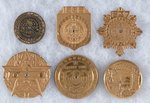 RADIO ORPHAN ANNIE COMPLETE SET OF 1935-1940 OVALTINE ISSUED DECODER BADGES NM TO MINT.