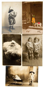 CHILDRENS REAL PHOTO POSTCARDS/PRINTED POSTCARD LOT OF 11.