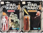 "STAR WARS - STORMTROOPER AND OBI-WAN KENOBI" 12 BACK CARDED ACTION FIGURE PAIR.