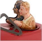 WYANDOTTE BUMPER CAR WIND-UP TOY.