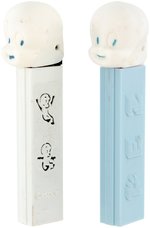 CASPER "PEZ" DISPENSER PAIR - DIE-CUT & REGULAR.