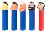 POPEYE, BRUTUS & OLIVE OYL "PEZ" DISPENSER LOT.