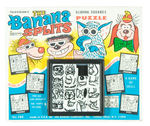 "THE BANANA SPLITS" SLIDING TILE PUZZLE ON STORE CARD.