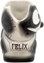 "FELIX" THE CAT FIGURAL CHINA PITCHER.