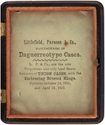 SCARCE McCLELLAN NINTH PLATE RUBY AMBROTYPE IN UNION CASE.