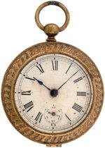 GROVER AND FRANCES CLEVELAND JUGATE POCKET WATCH ALARM CLOCK.