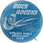 BUCK ROGERS HIGH GRADE EXAMPLE OF MOVIE SERIAL CLUB MEMBER'S BUTTON.