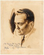 J. EDGAR HOOVER 1942 INSCRIBED AND SIGNED PHOTO.