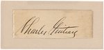 GARFIELD ASSASSIN CHARLES GUITEAU CUT SIGNATURE.