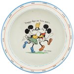 MICKEY & MINNIE MOUSE PARAGON CHINA BABY'S PLATE.