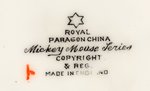 MICKEY & MINNIE MOUSE PARAGON CHINA PLATE.