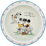 MICKEY & MINNIE MOUSE PARAGON CHINA BABY'S PLATE.