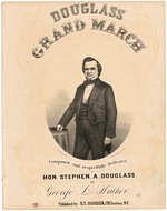 "DOUGLAS GRAND MARCH" 1860 CAMPAIGN SHEET MUSIC.