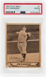 1940 PLAY BALL JOE DIMAGGIO #1 PSA GOOD 2.