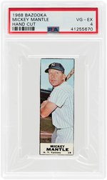 1968 BAZOOKA MICKEY MANTLE HAND CUT PSA VG-EX 4.