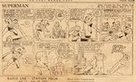 WORLD WAR II "THE FORT MEADE POSTER" MILITARY NEWSPAPER WITH "SUPERMAN" COMIC STRIP & CONTENT.