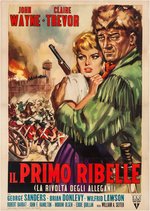 "ALLEGHENY UPRISING" LINEN-MOUNTED ITALIAN 2 FOGLIO MOVIE POSTER.