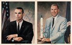 NASA ASTRONAUTS SIGNED PHOTO LOT WITH NASA ENVELOPE.