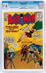 "BATMAN" #139 APRIL 1961 CGC 7.0 FINE/VF (FIRST ORIGINAL BAT-GIRL).