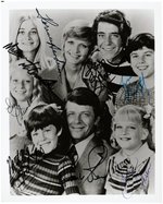 "THE BRADY BUNCH" CAST-SIGNED PHOTO INCLUDING ROBERT REED.