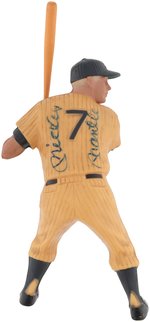 MICKEY MANTLE SIGNED HARTLAND BASEBALL FIGURE.