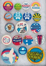 COLLECTION OF 18 McGOVERN 1972 CAMPAIGN BUTTONS.