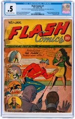"FLASH COMICS" #1 JANUARY 1940 CGC 0.5 POOR (FIRST FLASH, HAWKMAN & JOHNNY THUNDER).
