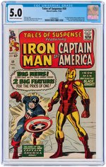 "TALES OF SUSPENSE" #58 & #59 CGC 5.0 VG/FINE PAIR.