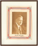 SMITH AND HOOVER PAIR OF FRAMED PORTRAIT KERCHIEFS.