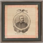 "OUR GEORGE HE'S ALRIGHT" SPANISH AMERICAN WAR ADMIRAL DEWEY PORTRAIT TEXTILE.