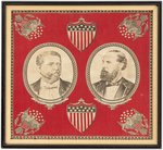 HANCOCK/ENGLISH 1880 PRESIDENTIAL CAMPAIGN JUGATE BANDANA.