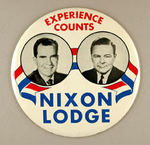 NIXON "EXPERIENCE COUNTS" 9" JUGATE BTN.