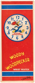 "WOODY WOODPECKER WRIST WATCH" BOXED GIRL'S MODEL INGRAHAM WATCH.