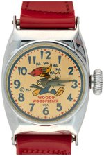 "WOODY WOODPECKER WRIST WATCH" BOXED GIRL'S MODEL INGRAHAM WATCH.