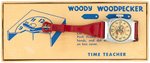 "WOODY WOODPECKER WRIST WATCH" BOXED GIRL'S MODEL INGRAHAM WATCH.