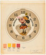 "MINNIE MOUSE" BRADLEY WATCH ORIGINAL ART.