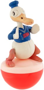 DONALD DUCK LARGE CELLULOID ROLY POLY FIGURE.