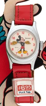 "MICKEY MOUSE" 1952 US TIME WATCH IN PRESENTATION BOX.