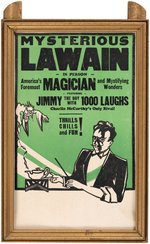 MAGIC POSTER TRIO - MYSTERIOUS LAWAIN, EL'DORADO THE MAGICIAN & THE GREAT LEVANTE.