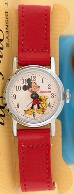 "MICKEY MOUSE" BOXED WATCH SET WITH FIGURE.