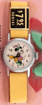 "MINNIE MOUSE" BOXED WATCH SET WITH FIGURE.