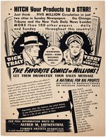 DICK TRACY, TERRY AND THE PIRATES & OTHERS LOEWENTHAL PROMOTIONAL FLYER.