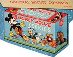 NABISCO CHRISTMAS STORE WINDOW SIGN FEATURING "MICKEY MOUSE COOKIES" & "BARNUM'S ANIMALS" CRACKERS.