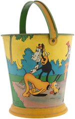 "MICKEY'S GARDEN" SAND PAIL (VARIETY) FEATURING MICKEY MOUSE & FRIENDS.