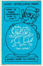 GENERAL MILLS MONSTERS/LUCKY CHARMS/TRIX "MAGIC MYSTERY CARD" CEREAL BOX PREMIUM ORIGINAL ART LOT.