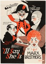 THE MARX BROS "I'LL SAY SHE IS" THEATER HERALD.