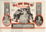 THE MARX BROS "I'LL SAY SHE IS" THEATER HERALD.