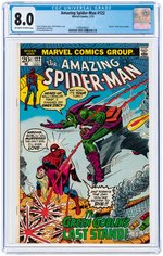 "AMAZING SPIDER-MAN" #122 JULY 1973 CGC 8.0 VF.