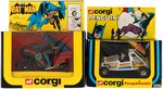 CORGI PENGUINMOBILE & BATBIKE BOXED PAIR.